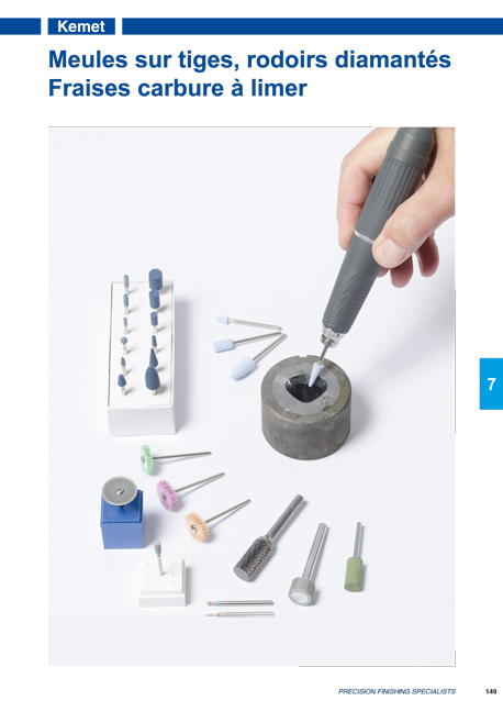 Brochure Polissage: meules sur tiges, rodoirs diamantés - fraises carbure à limer
